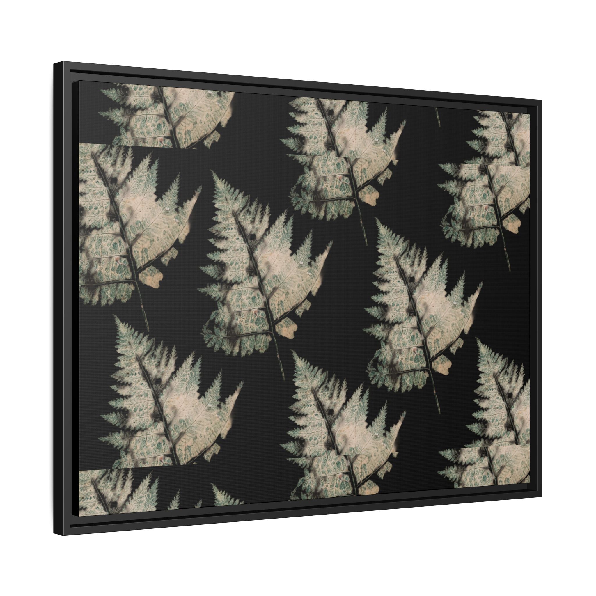 Botanical Fern Matte Canvas Framed Wall Art