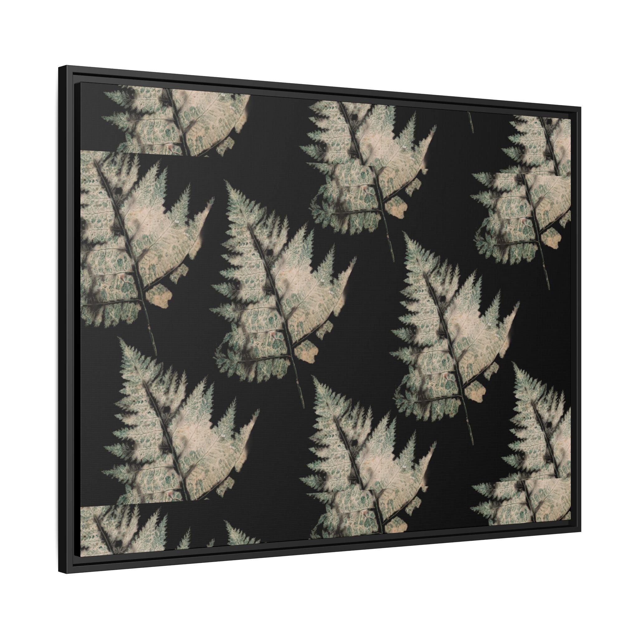 Botanical Fern Matte Canvas Framed Wall Art