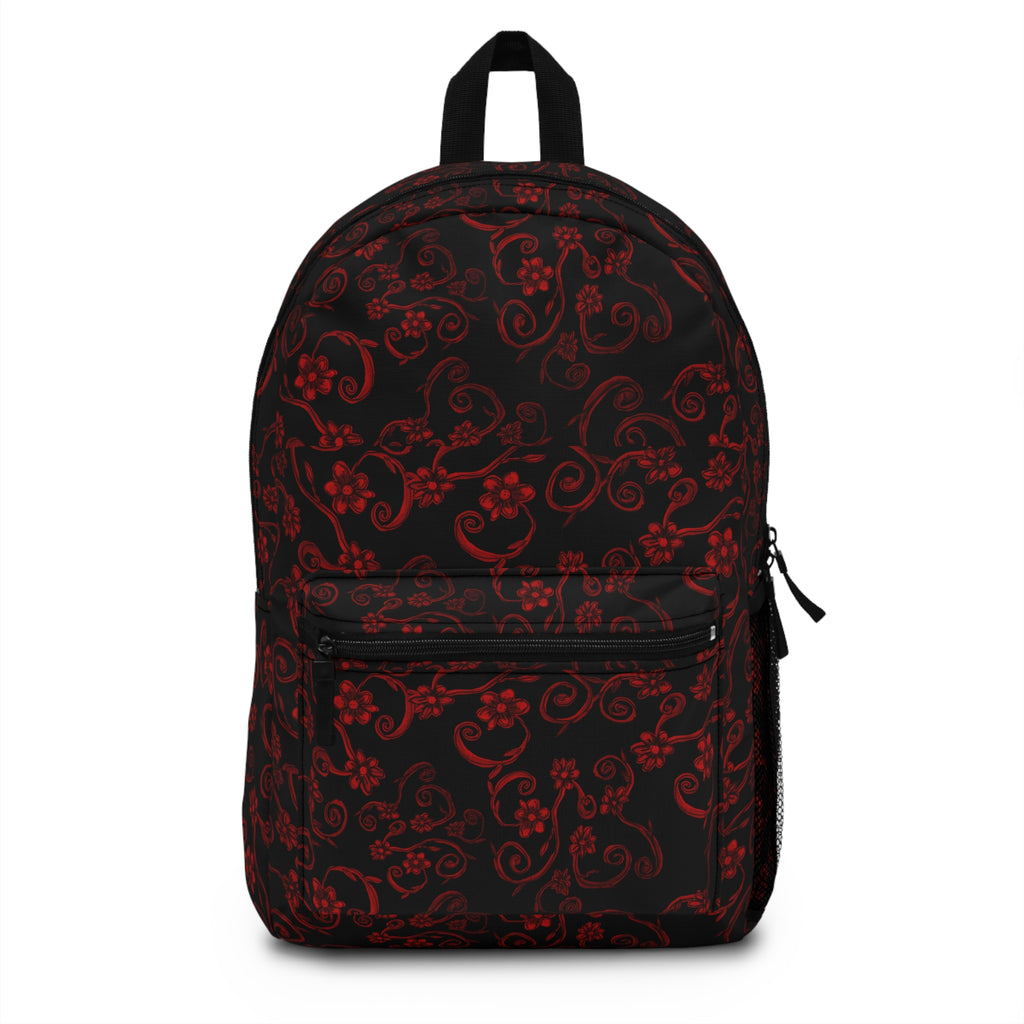 RED LIGHT Backpack – Gothic Vintage Pattern School & Travel Bag