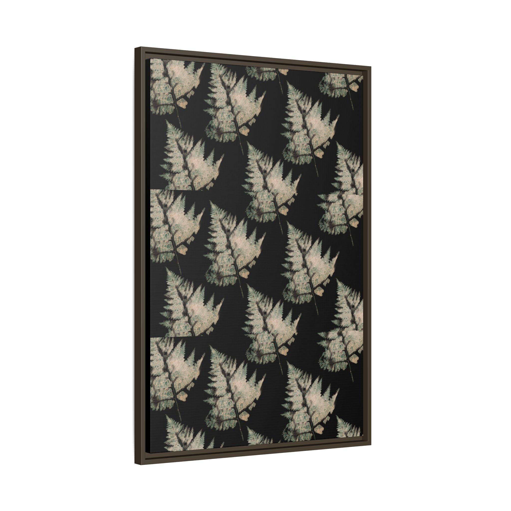 Botanical Fern Matte Canvas Framed Wall Art