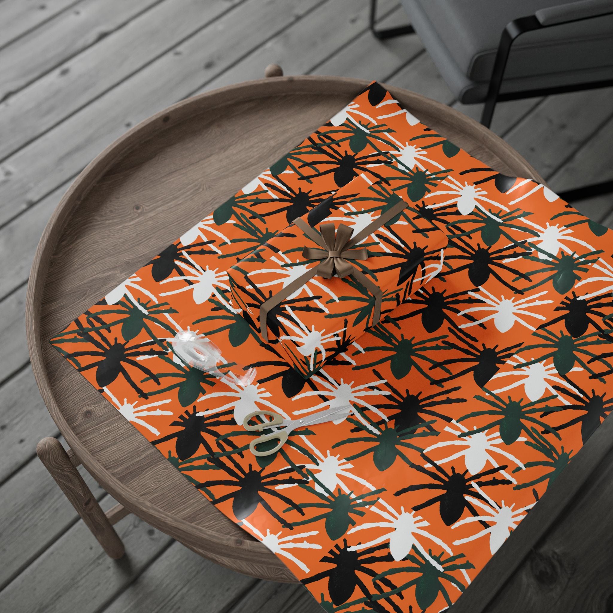 Tropical Palm Wrapping Paper – Orange Botanical Gift Wrap