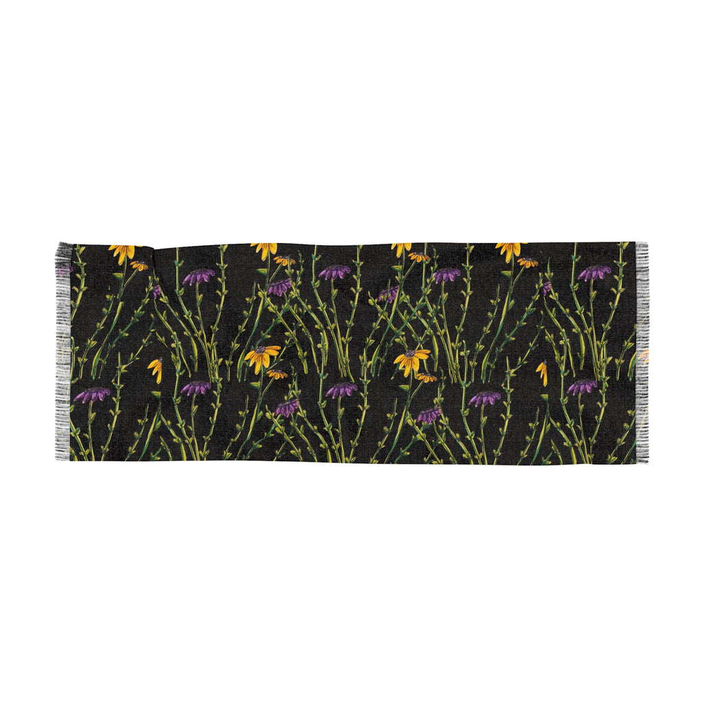 Botanical Meadow Lightweight Scarf — Wildflower Pattern