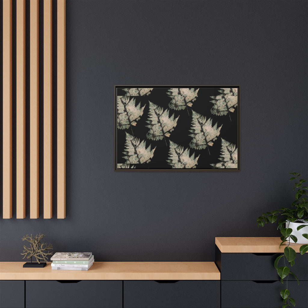 Botanical Fern Matte Canvas Framed Wall Art