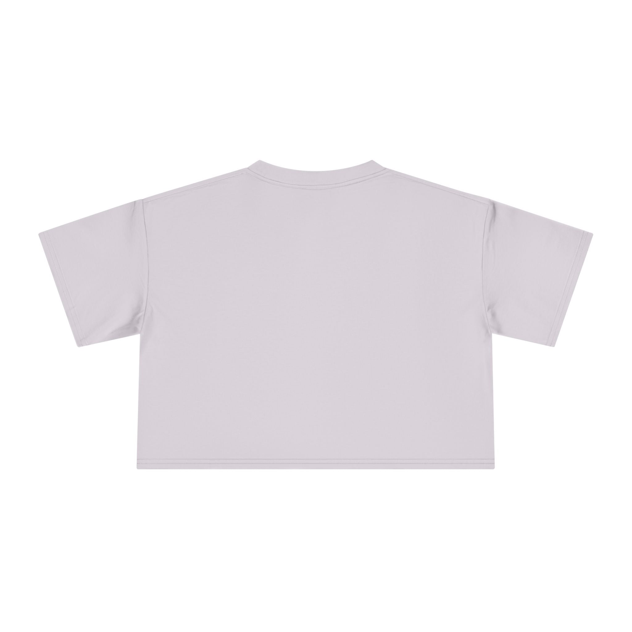 Botanical Grid Women's Crop Tee — Vintage Floral Silhouette Top