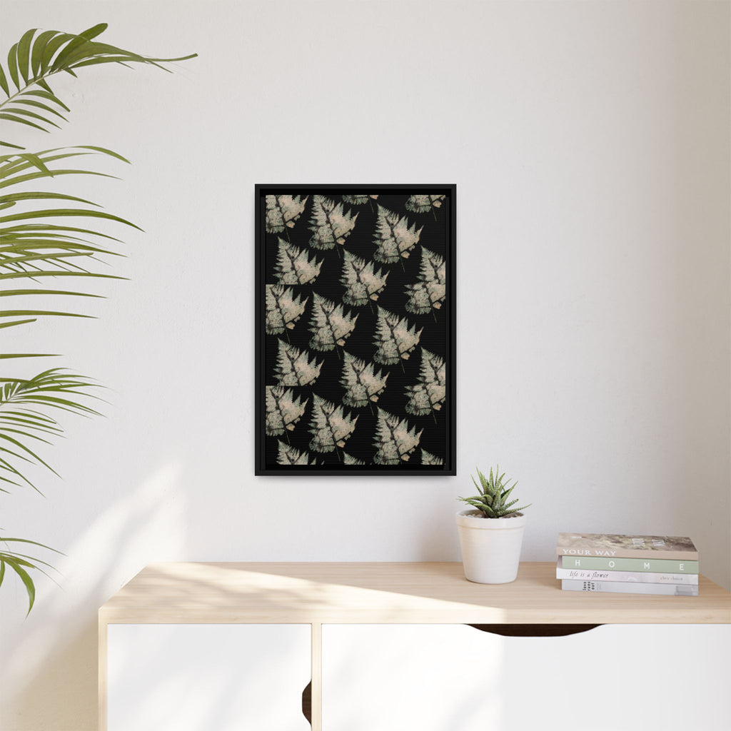 Botanical Fern Matte Canvas Framed Wall Art