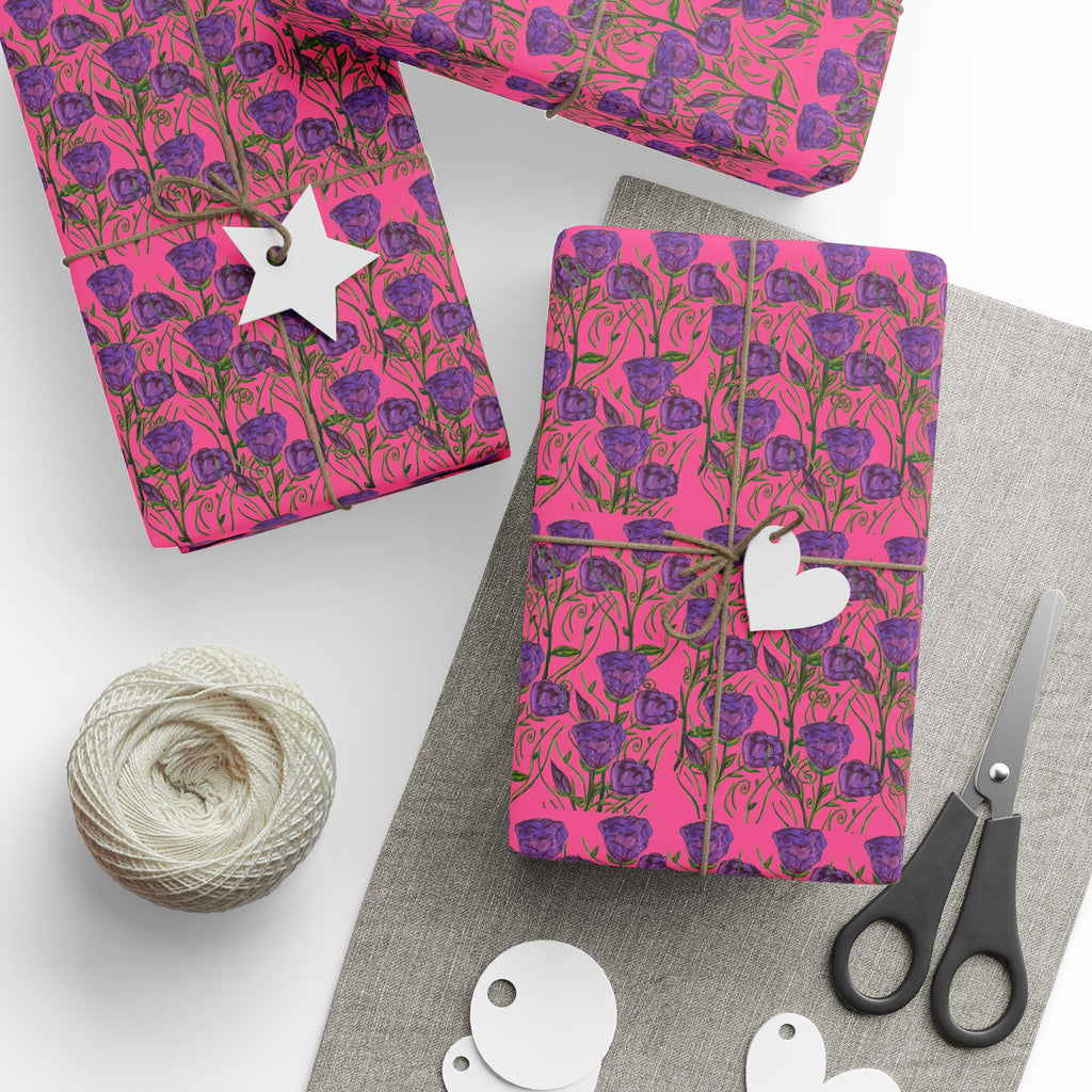 Pictures of you  Wrapping Paper - Pink & Purple Patterned Gift Wrap