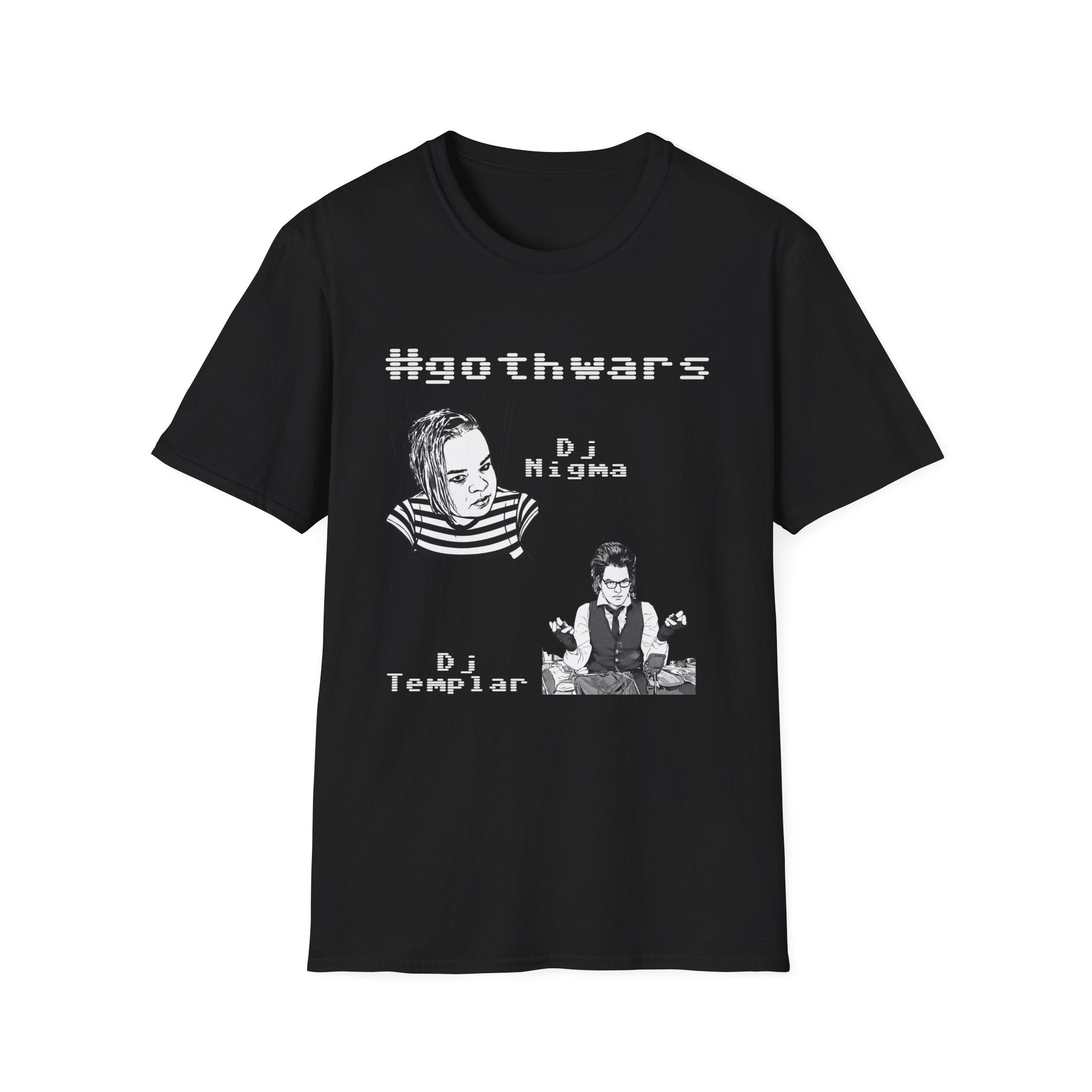 Goth Wars T-Shirt — #gothwars DJ Nigma & DJ Templar Retro Goth Tee