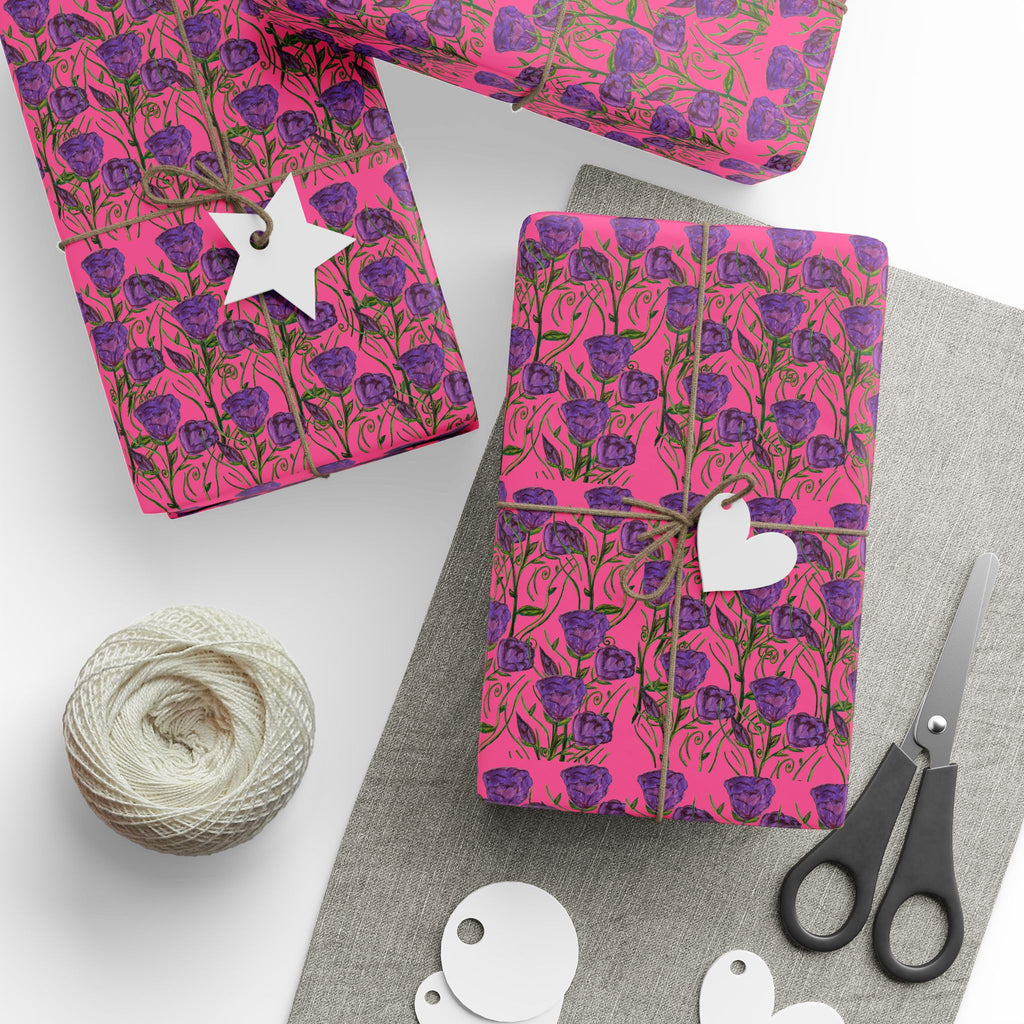 Pictures of you  Wrapping Paper - Pink & Purple Patterned Gift Wrap