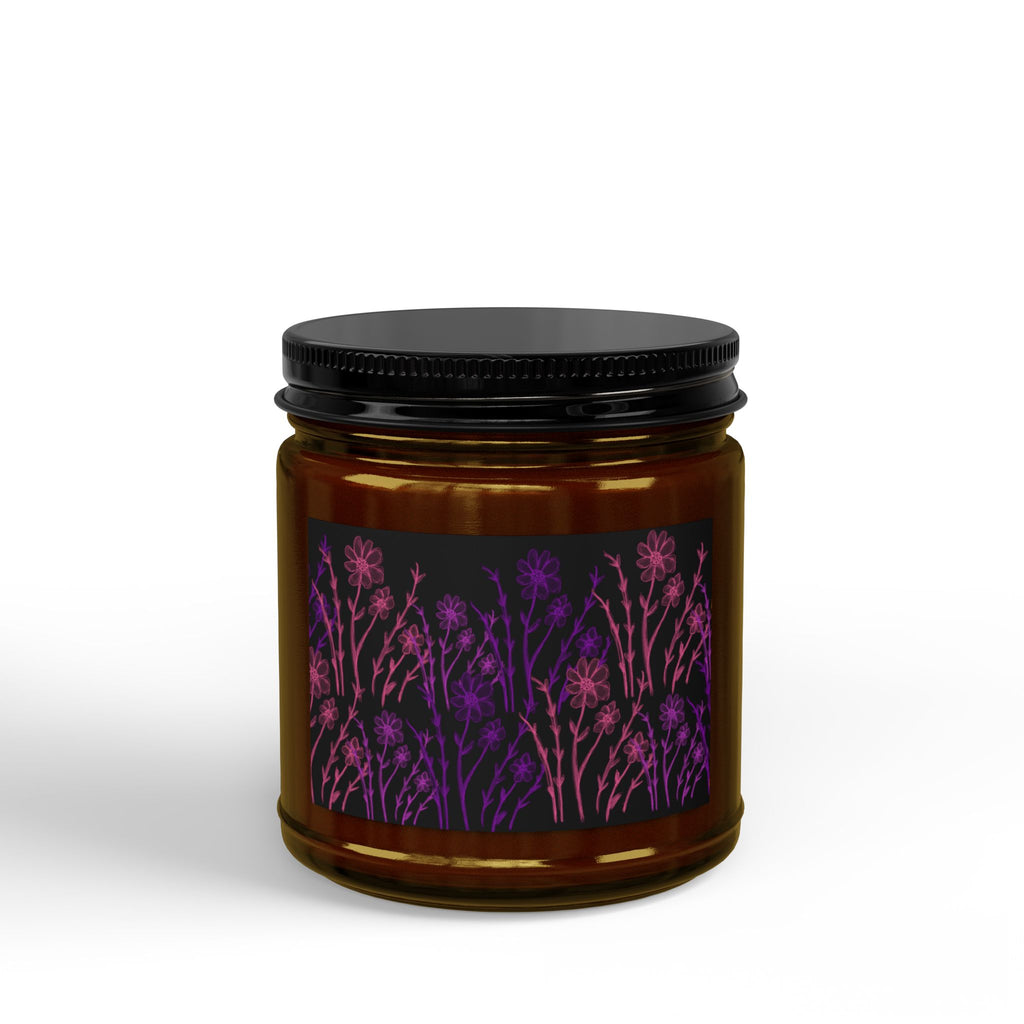 Lavender Meadow Soy Candle — Scented Amber Jar (4oz & 9oz)