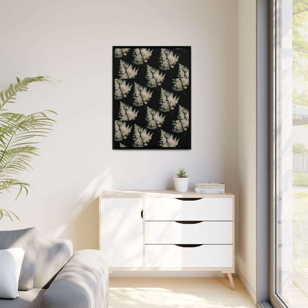 Botanical Fern Matte Canvas Framed Wall Art