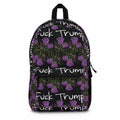 Anti-Trump Floral Backpack — Purple Rose Protest Statement Bag