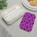 Spider Pattern Bento Lunch Box — Purple Halloween Lunchbox