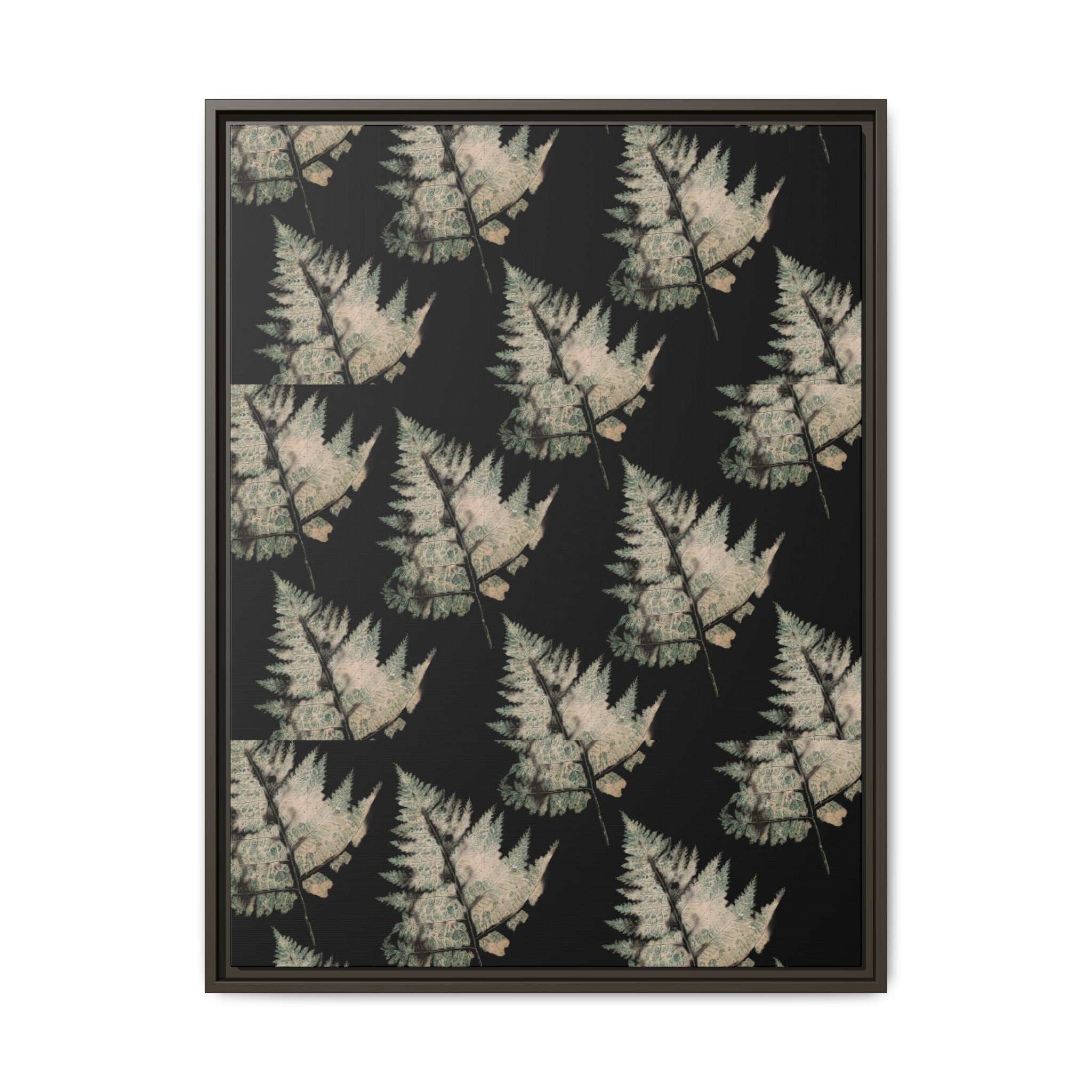 Botanical Fern Matte Canvas Framed Wall Art