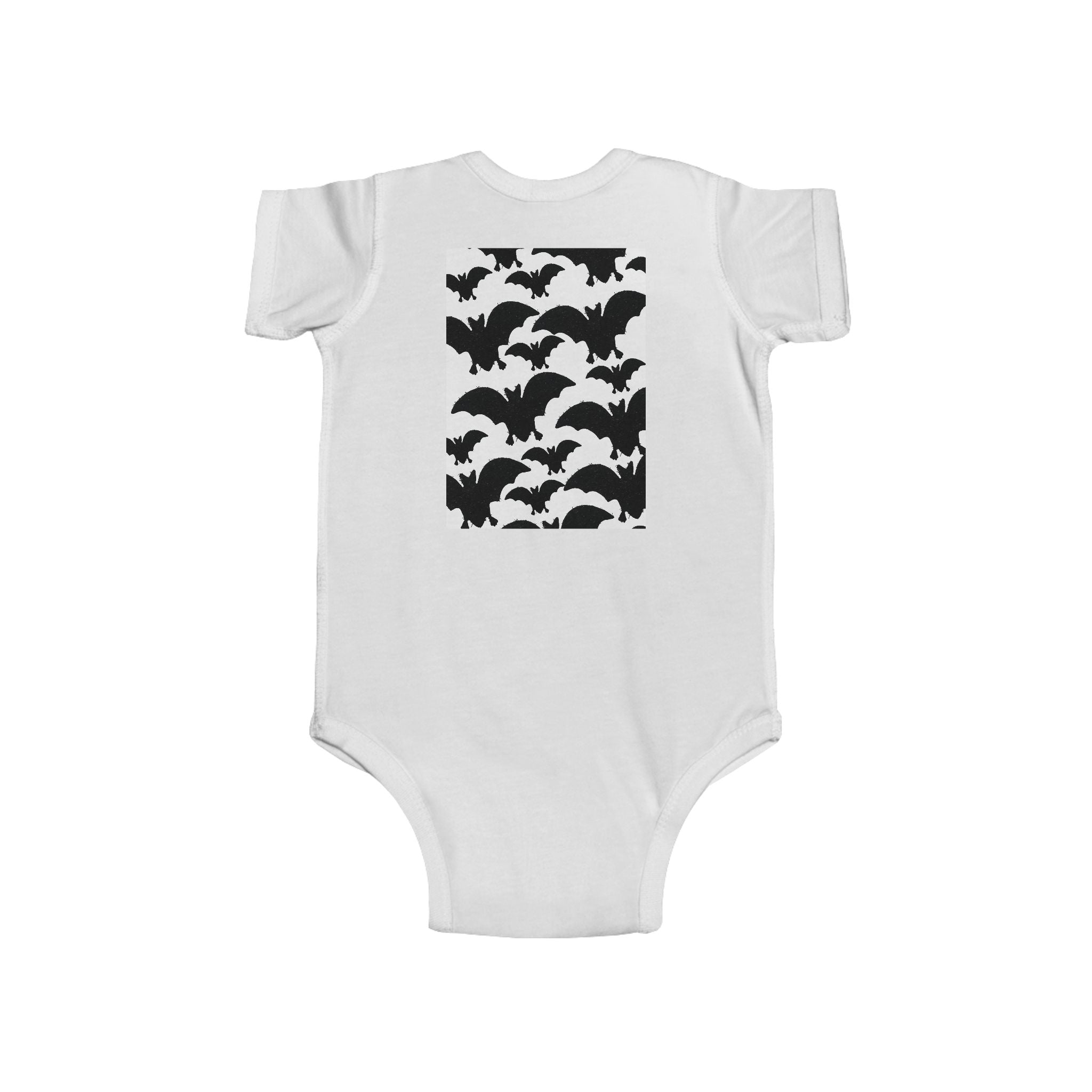 Baby Bodysuit – Cute Black Bat Pattern Infant Onesie (Halloween Baby Outfit)