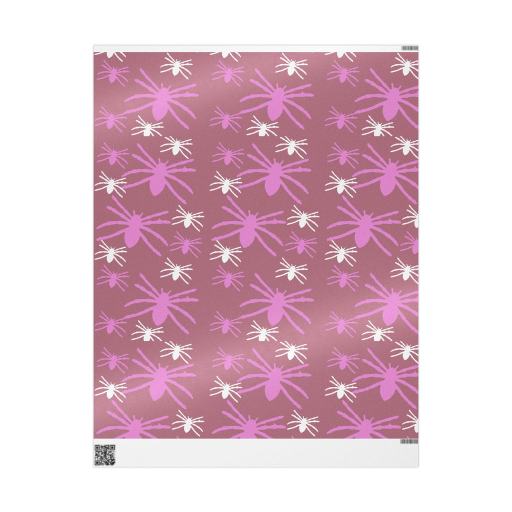 Floral Spider Pattern Wrapping Paper — Pink & Mauve Gift Wrap