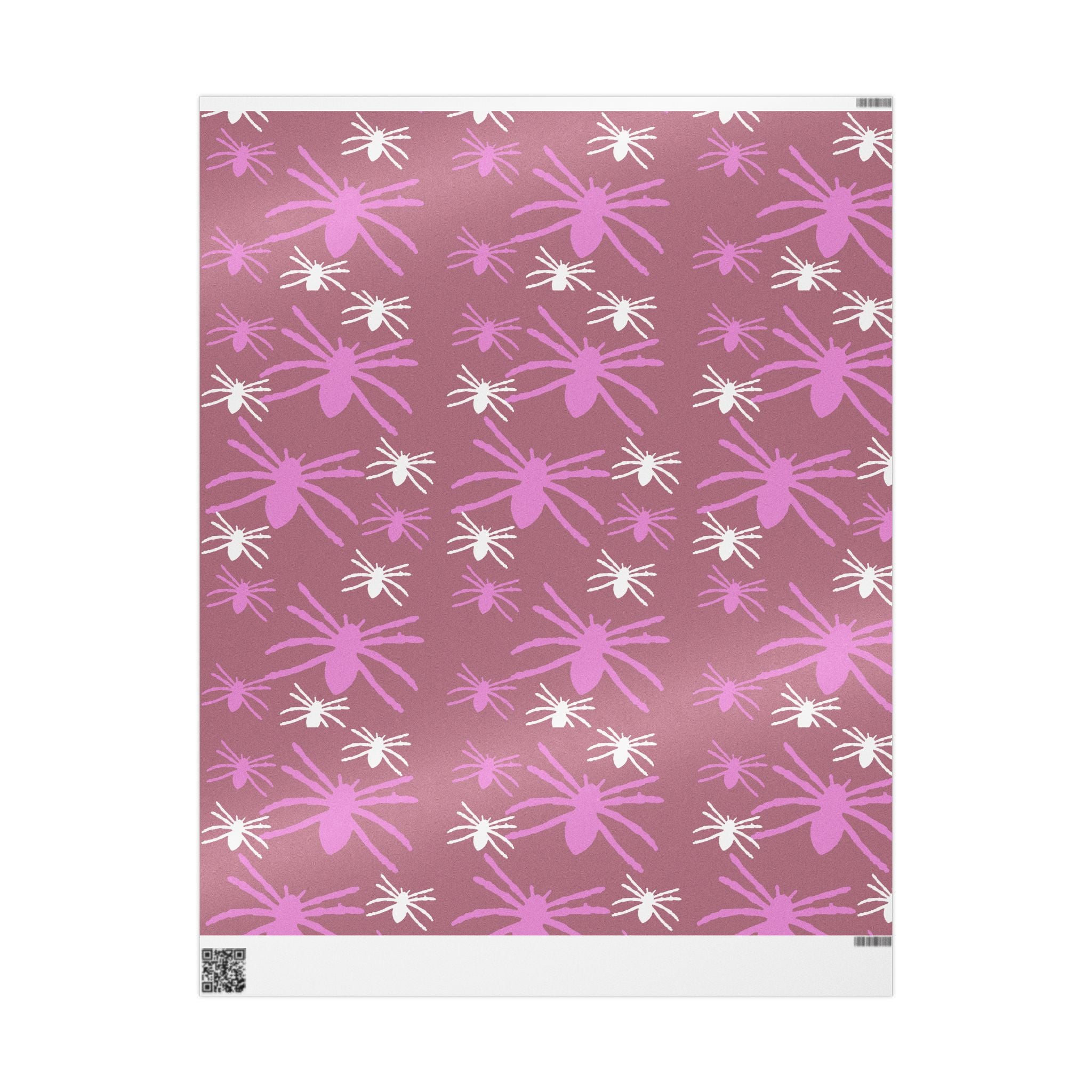Floral Spider Pattern Wrapping Paper — Pink & Mauve Gift Wrap