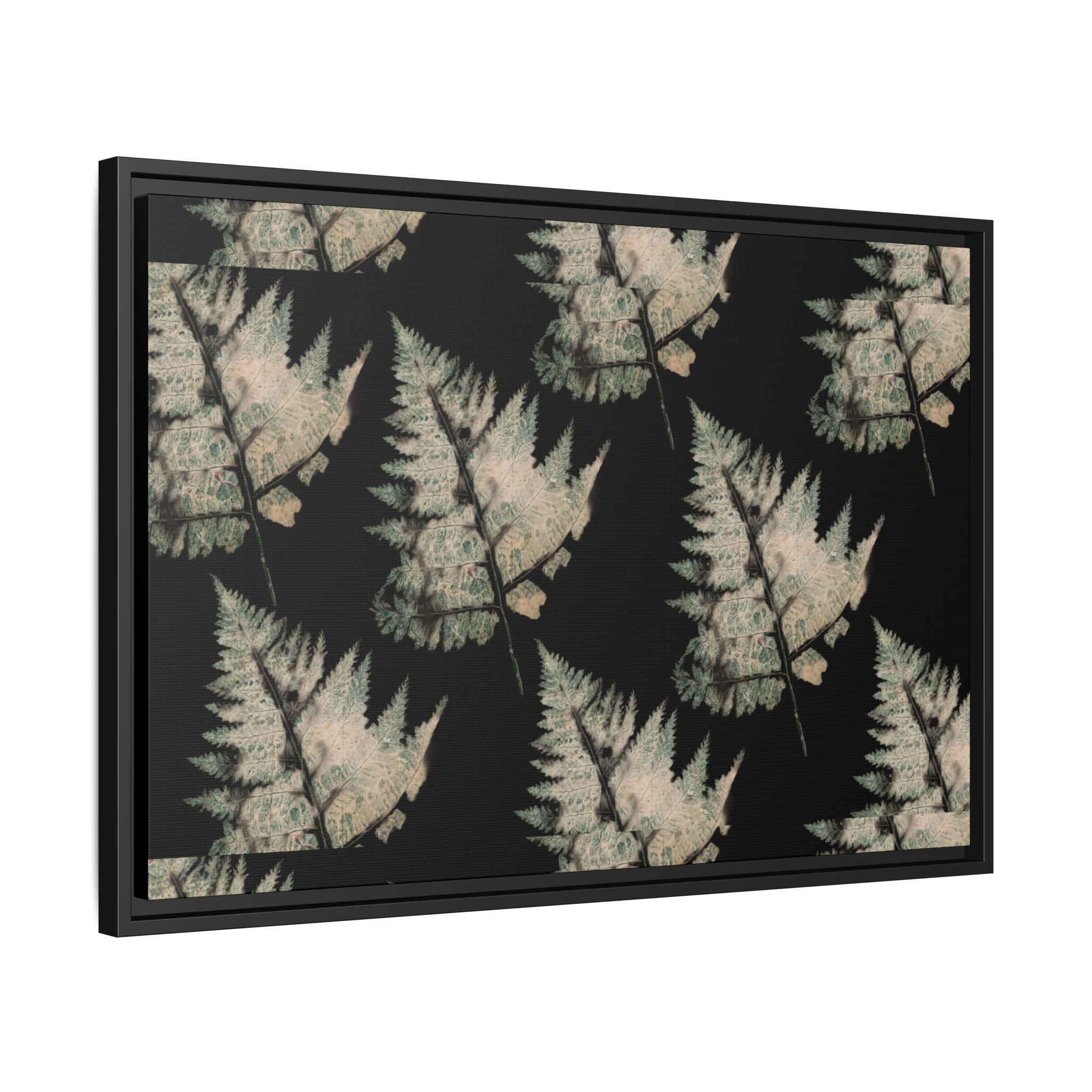 Botanical Fern Matte Canvas Framed Wall Art