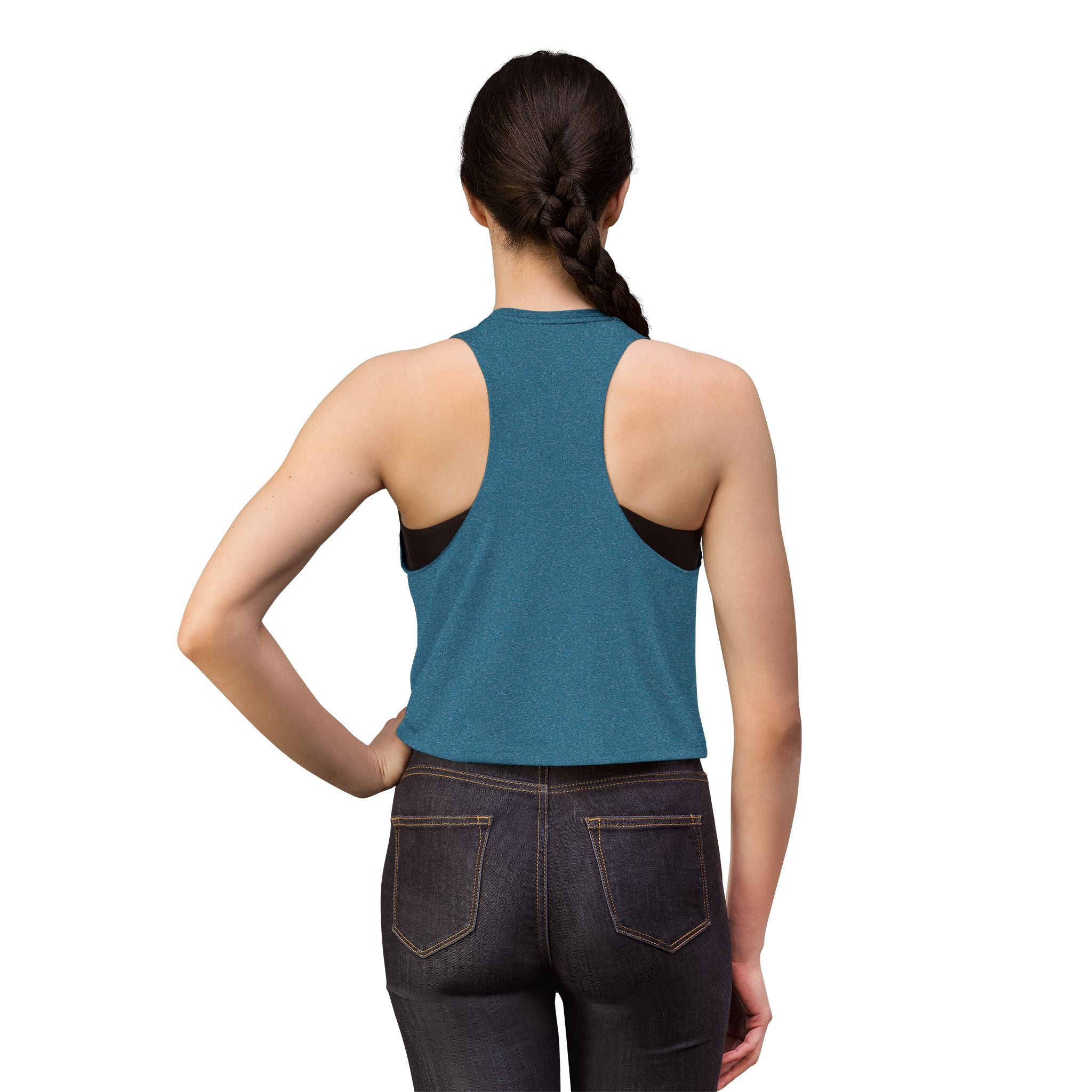 Crop Top - Floral Graphic "Fuck Trump" Protest Tank