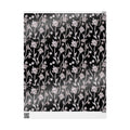 Floral Noir Wrapping Paper — Elegant Black & White Flower Gift Wrap