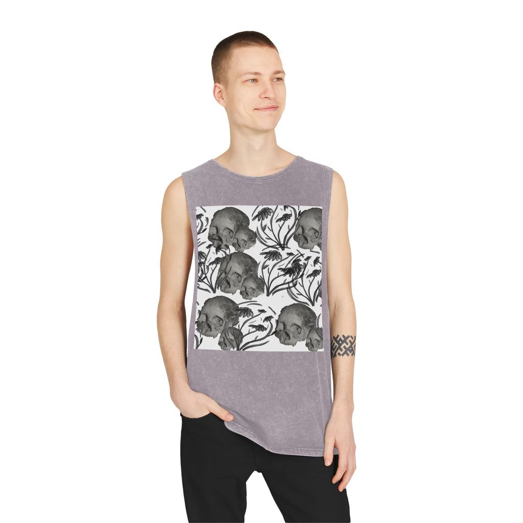 Skull & Vines Stonewash Tank