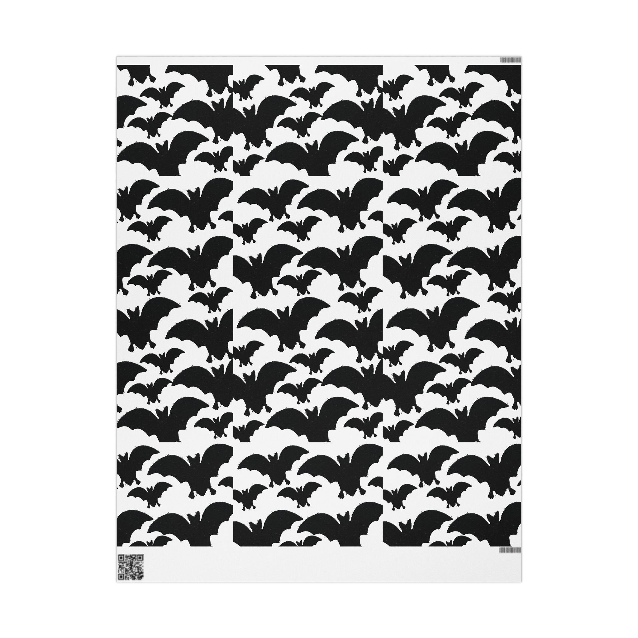Halloween Bat Pattern Wrapping Paper