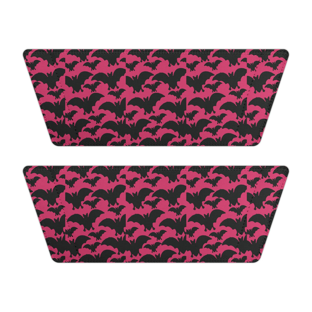 Women's Slide Sandals — Pink & Black Cat Pattern Removable-Strap Slides