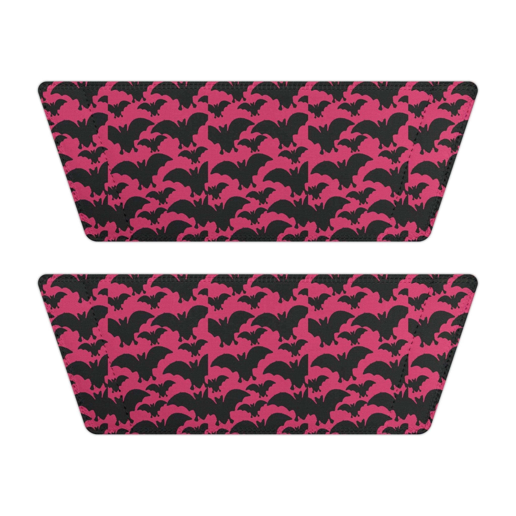 Women's Slide Sandals — Pink & Black Cat Pattern Removable-Strap Slides