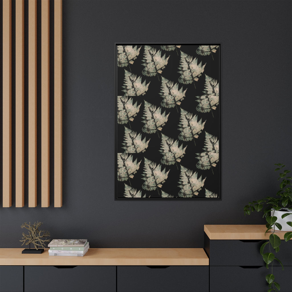 Botanical Fern Matte Canvas Framed Wall Art