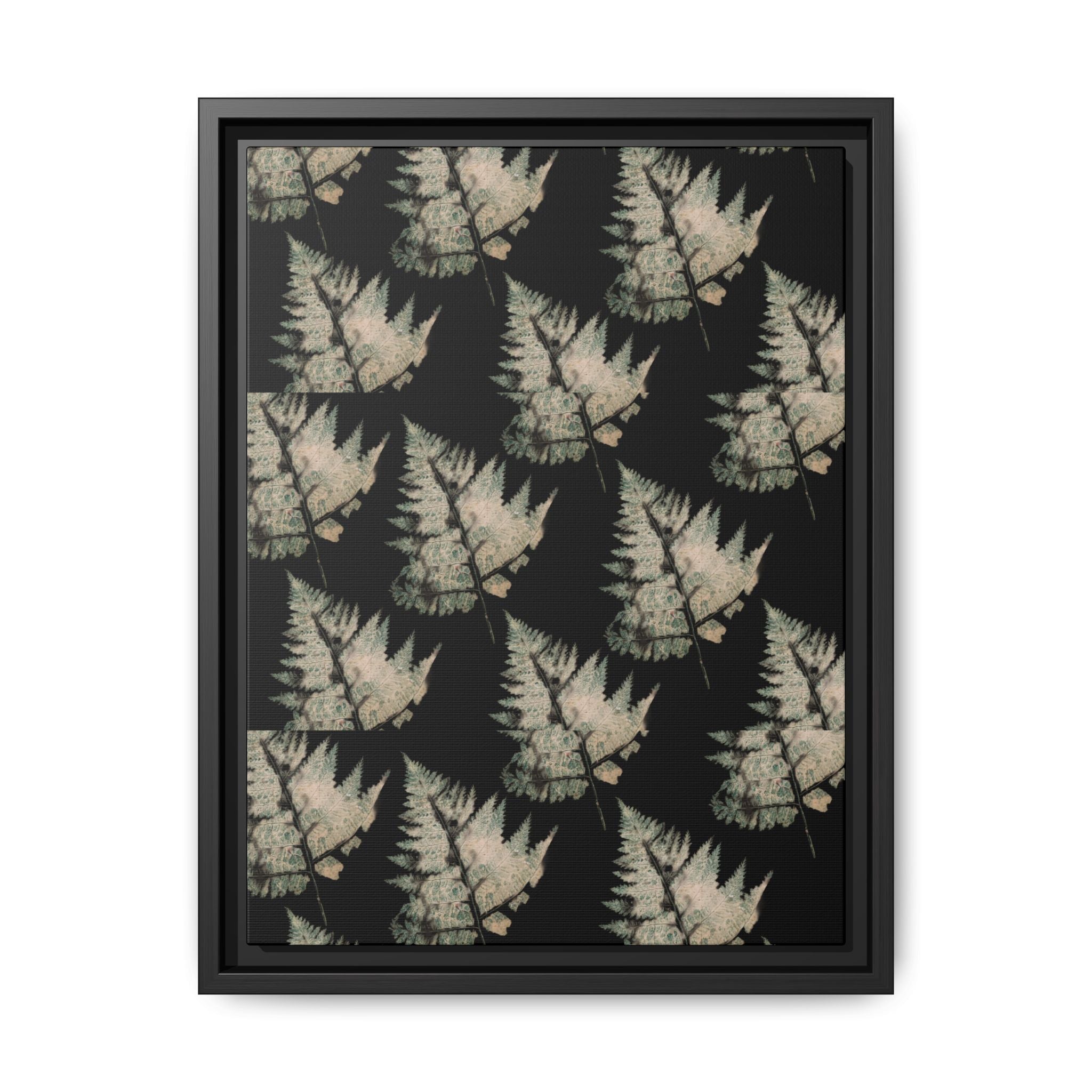 Botanical Fern Matte Canvas Framed Wall Art