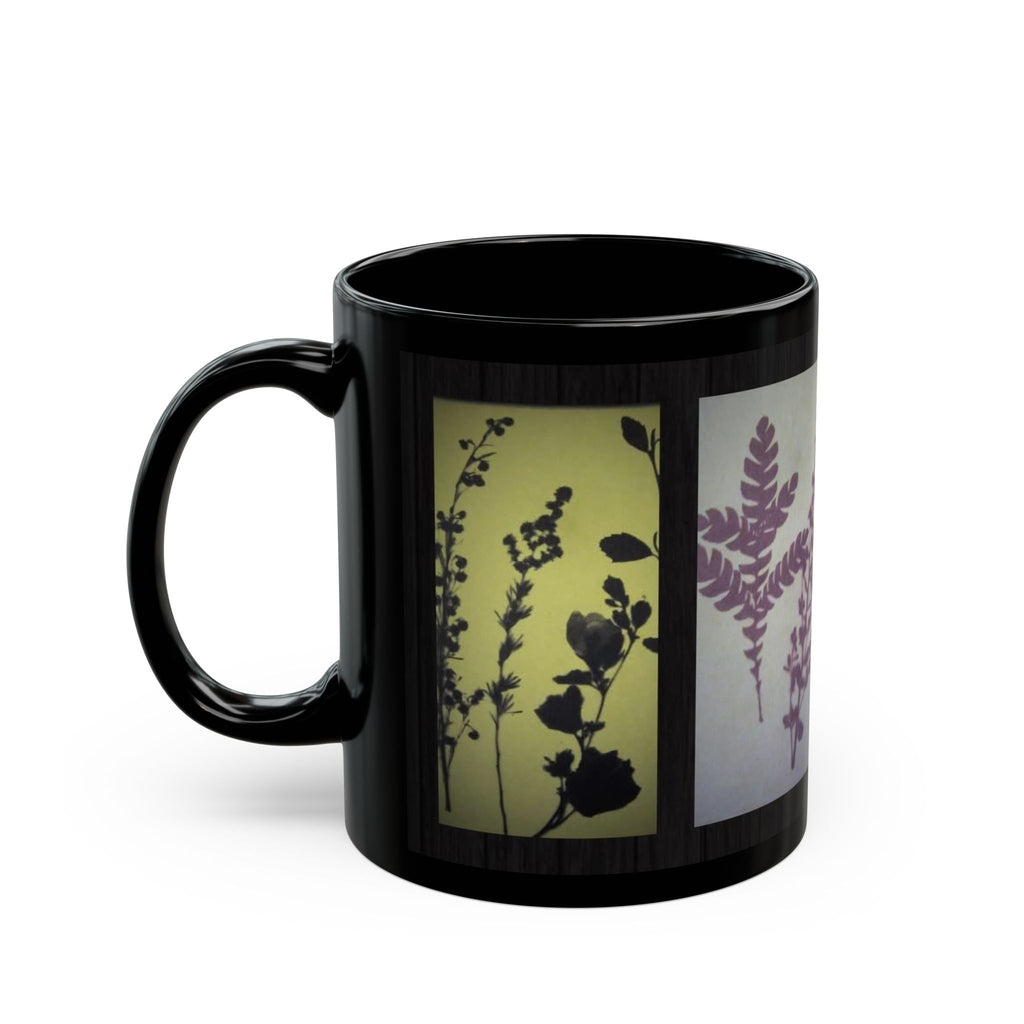 Botanical Silhouette Black Coffee Mug (11oz/15oz)