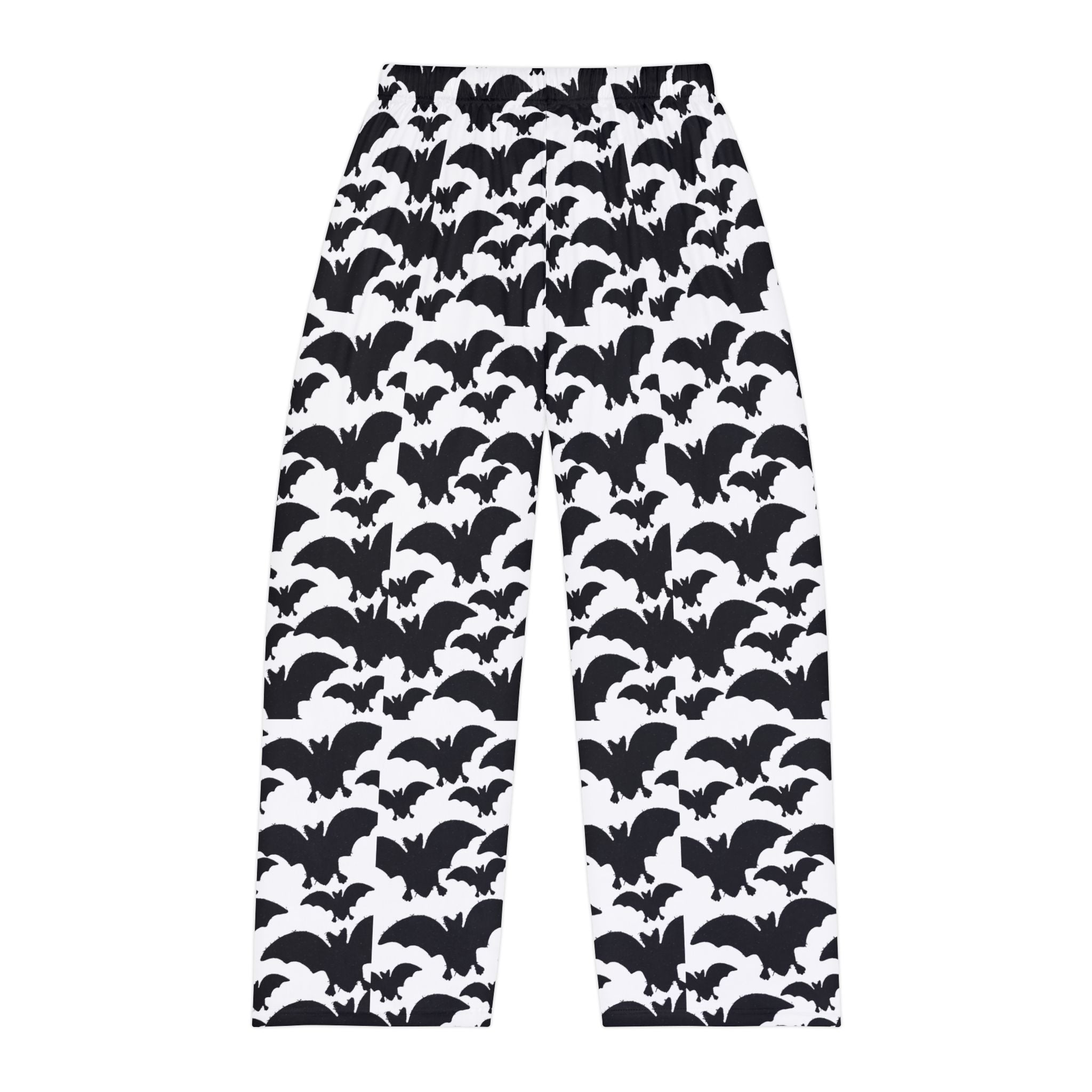 Bat Pattern Pajama Pants — Men's Halloween Lounge Sleepwear