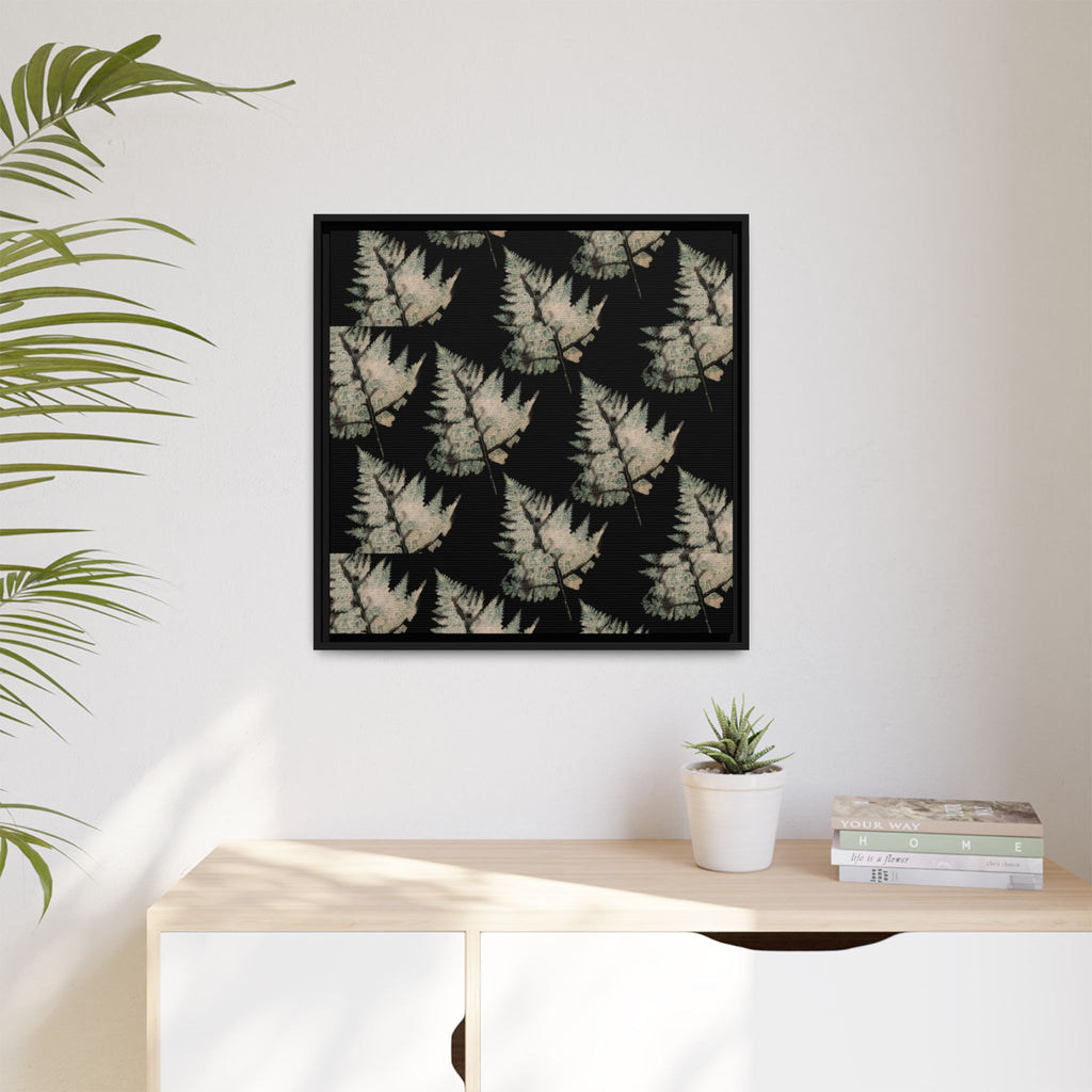 Botanical Fern Matte Canvas Framed Wall Art