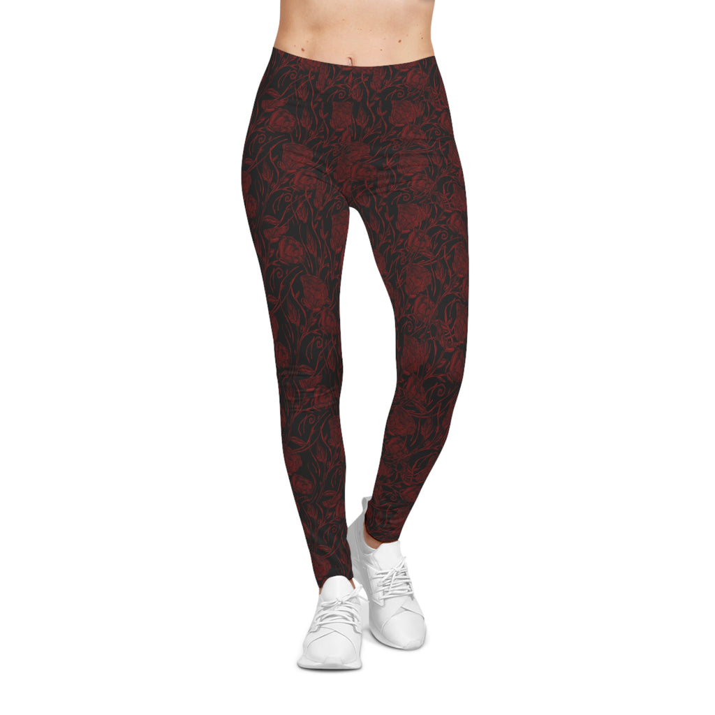 Copy of Floral Vine All-Over Print Leggings — Pink Wildflower Botanical Pattern