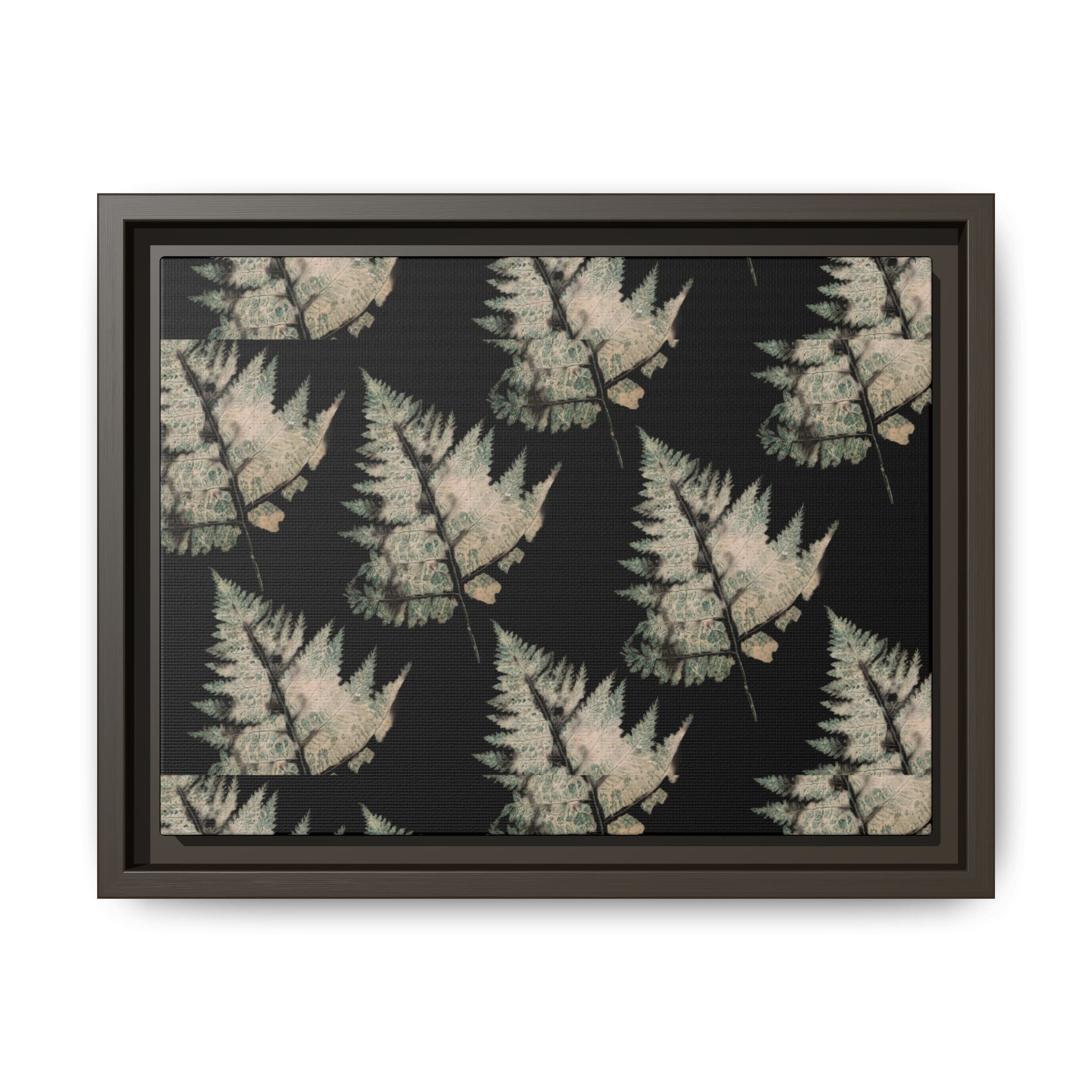 Botanical Fern Matte Canvas Framed Wall Art