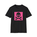 Skull & Crossbones Pink Square T-Shirt