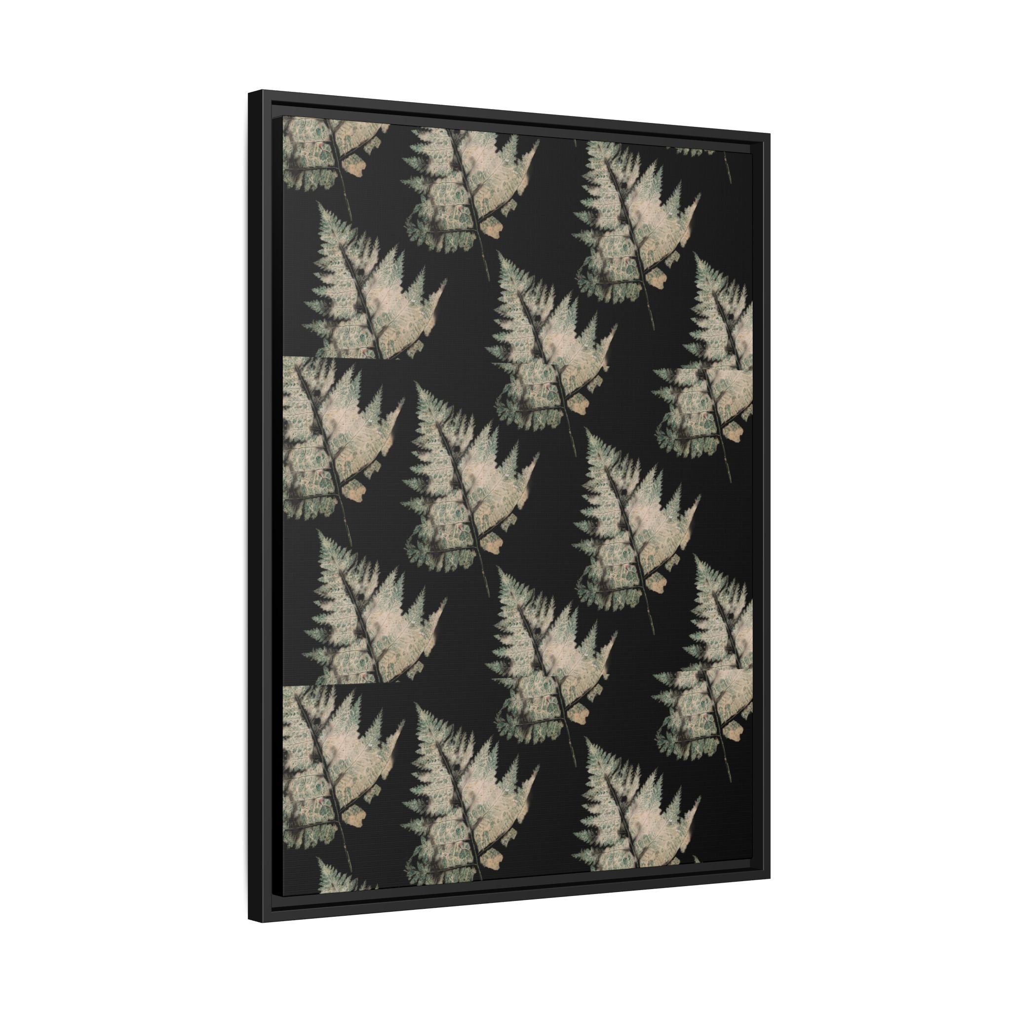 Botanical Fern Matte Canvas Framed Wall Art