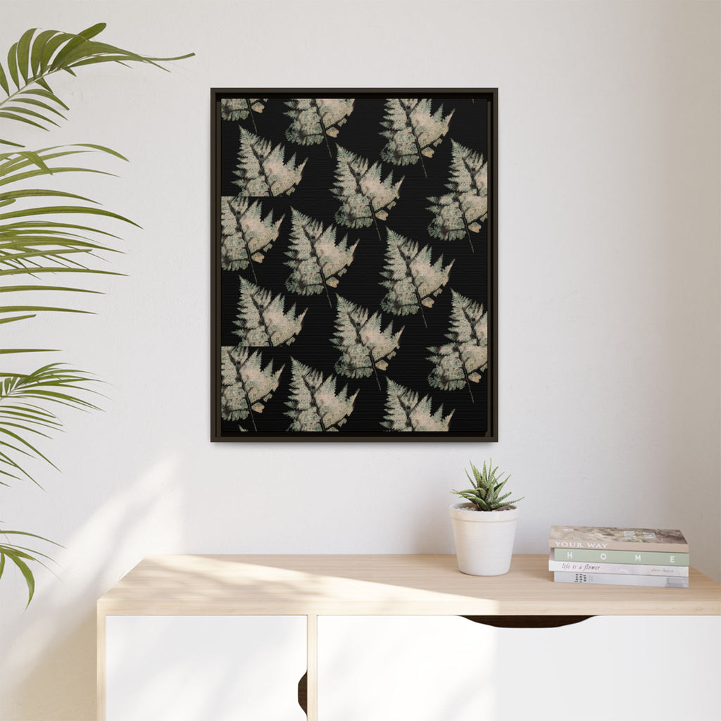 Botanical Fern Matte Canvas Framed Wall Art