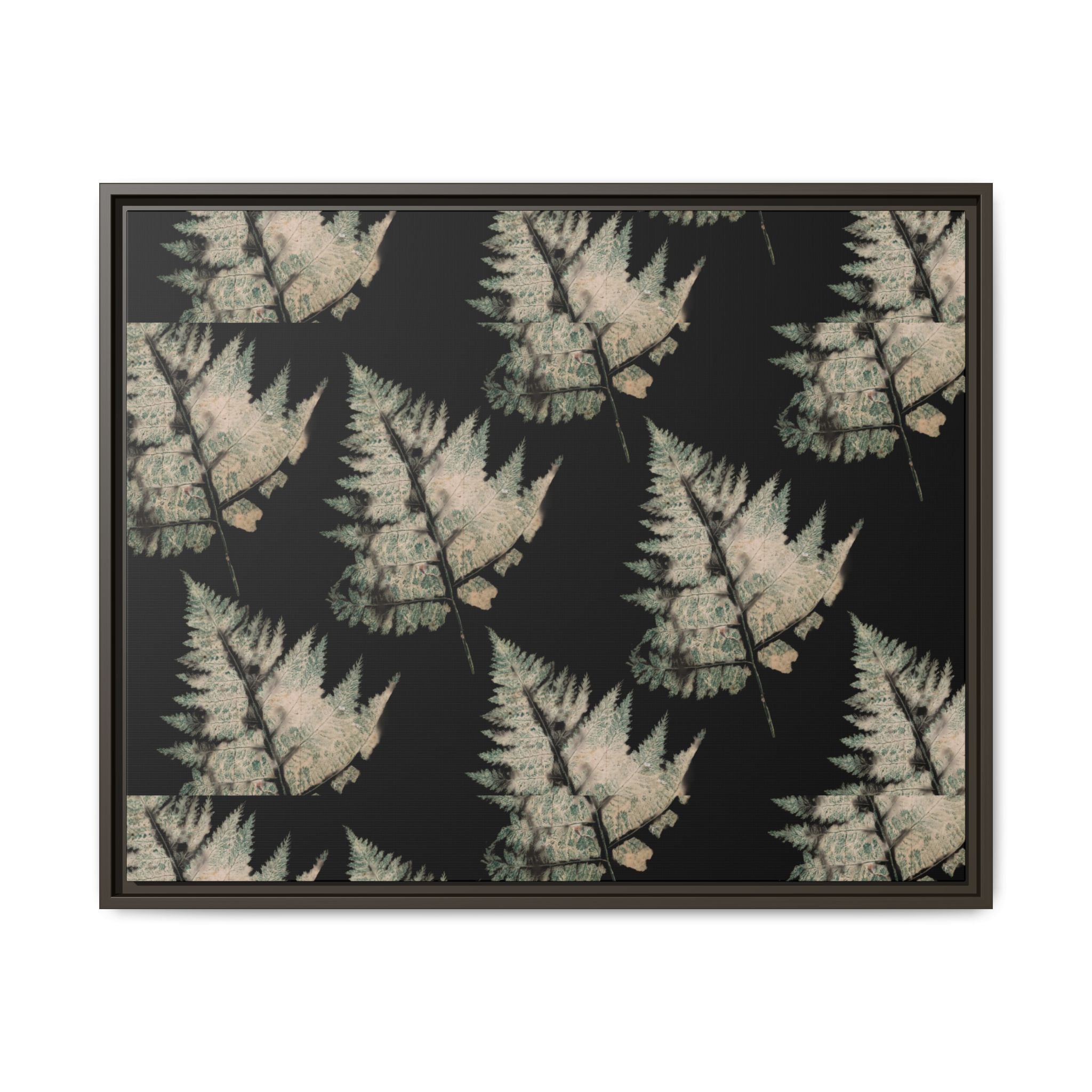 Botanical Fern Matte Canvas Framed Wall Art