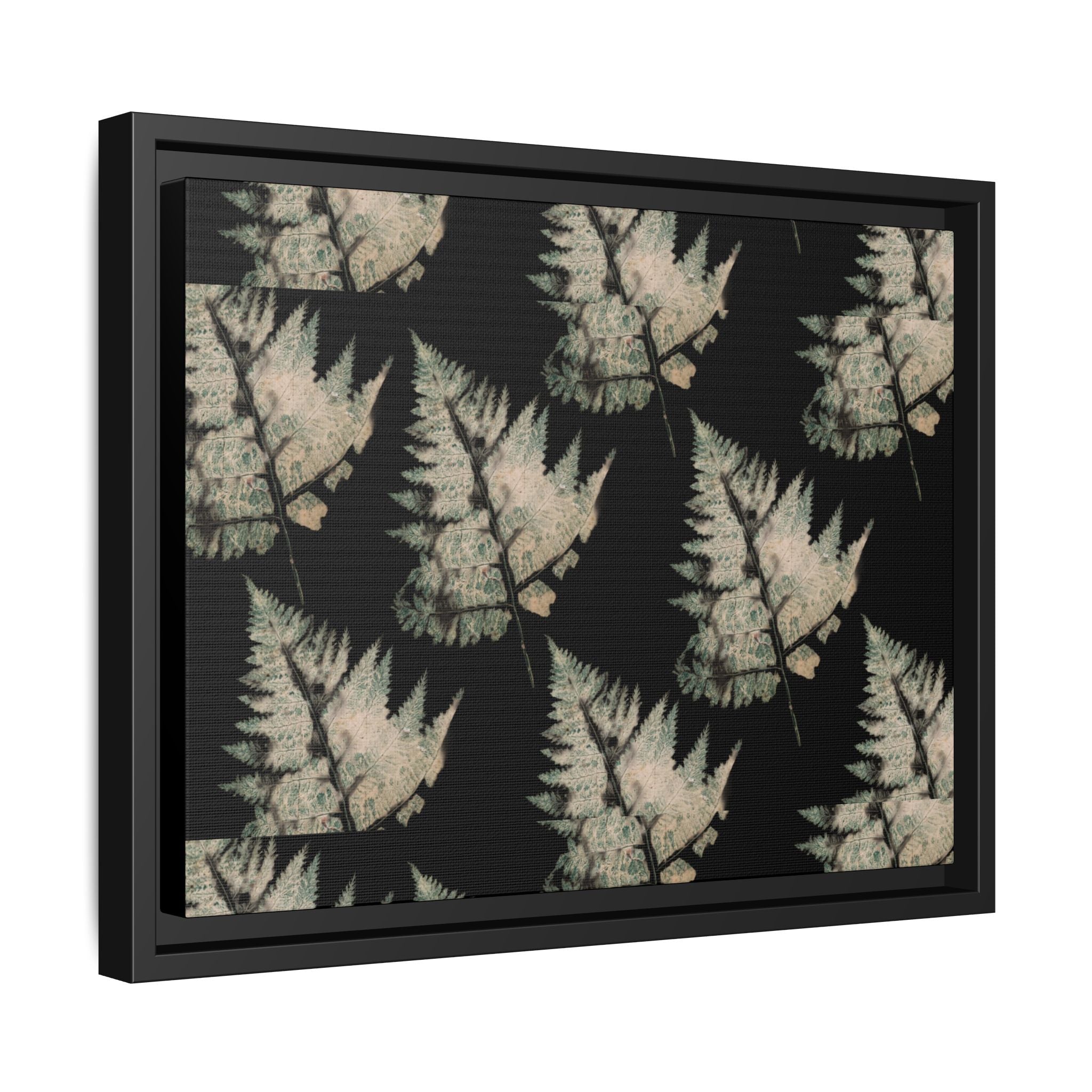 Botanical Fern Matte Canvas Framed Wall Art