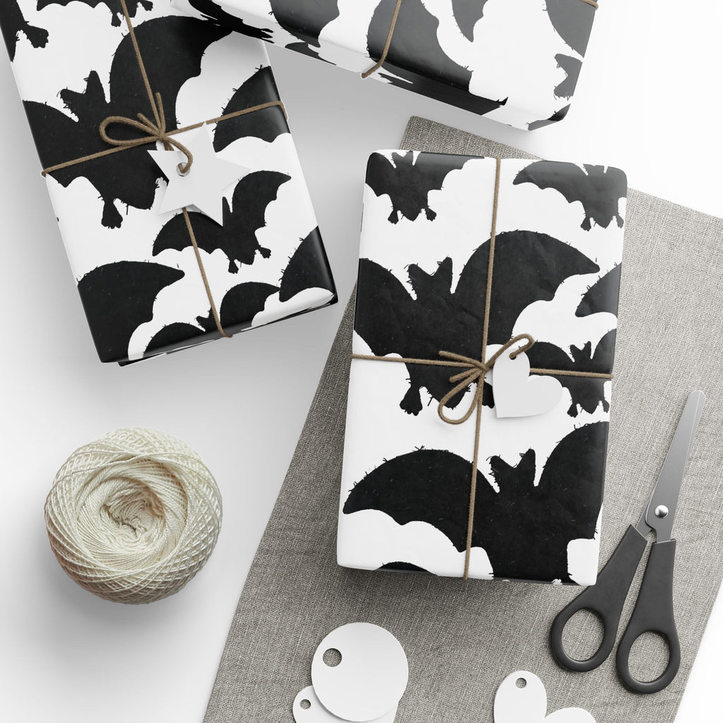 Halloween Bat Pattern Wrapping Paper