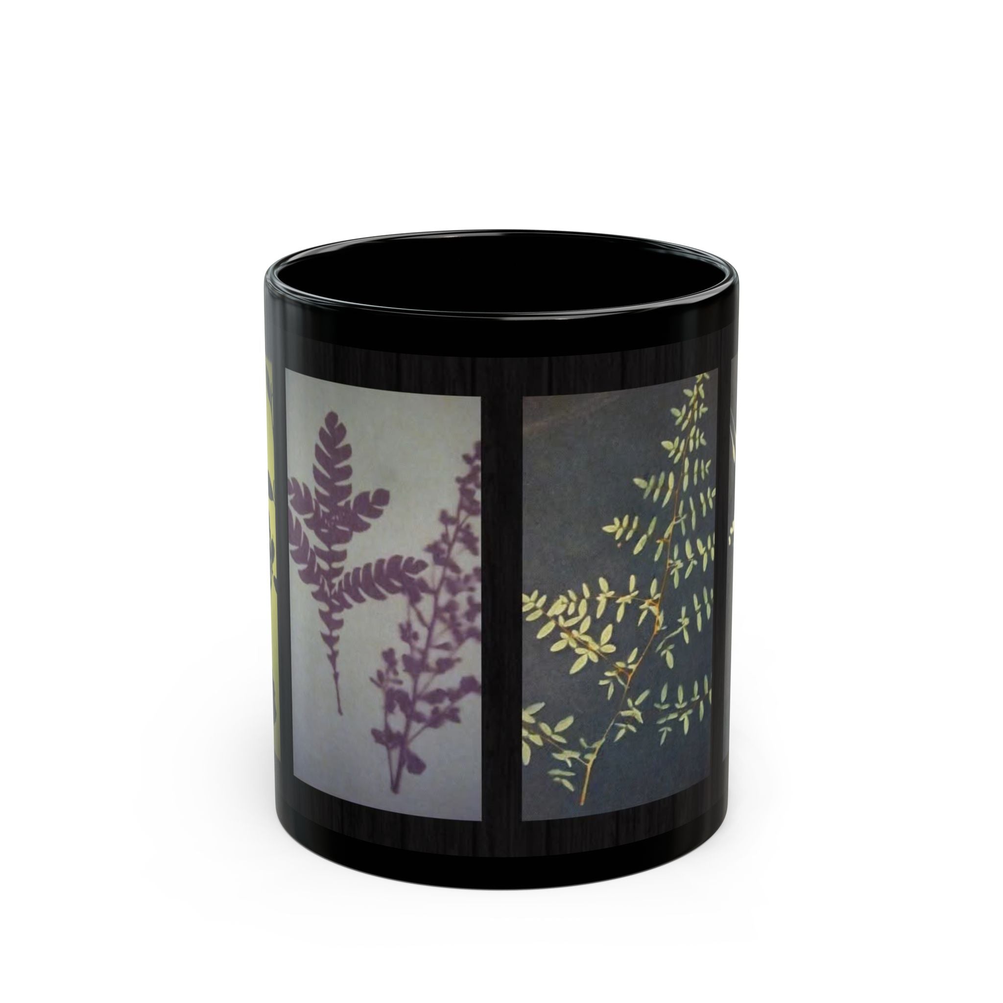 Botanical Silhouette Black Coffee Mug (11oz/15oz)