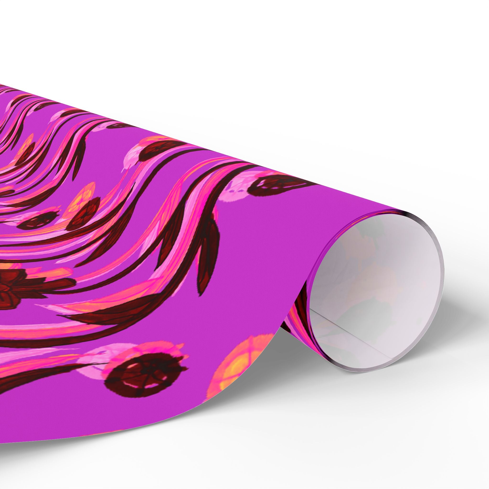 Floral Pink Wrapping Paper — Bold Magenta Flower Gift Wrap