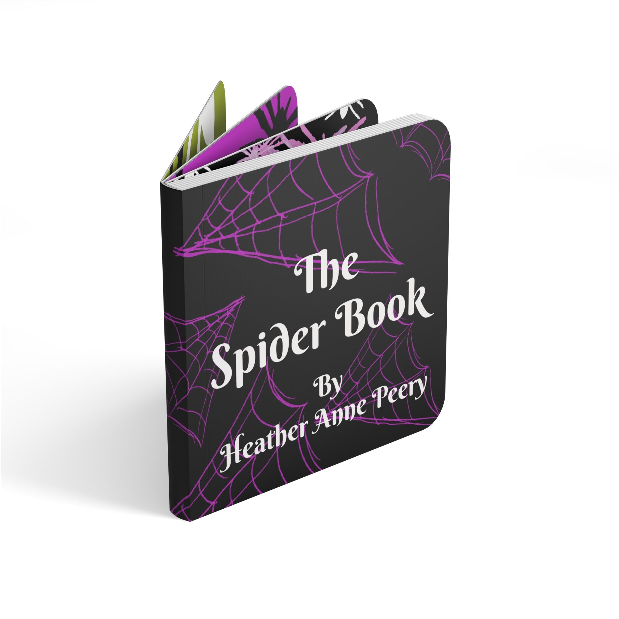 Board Book - The Spider Book: Children's Halloween Spider Tale with Purple Web Design