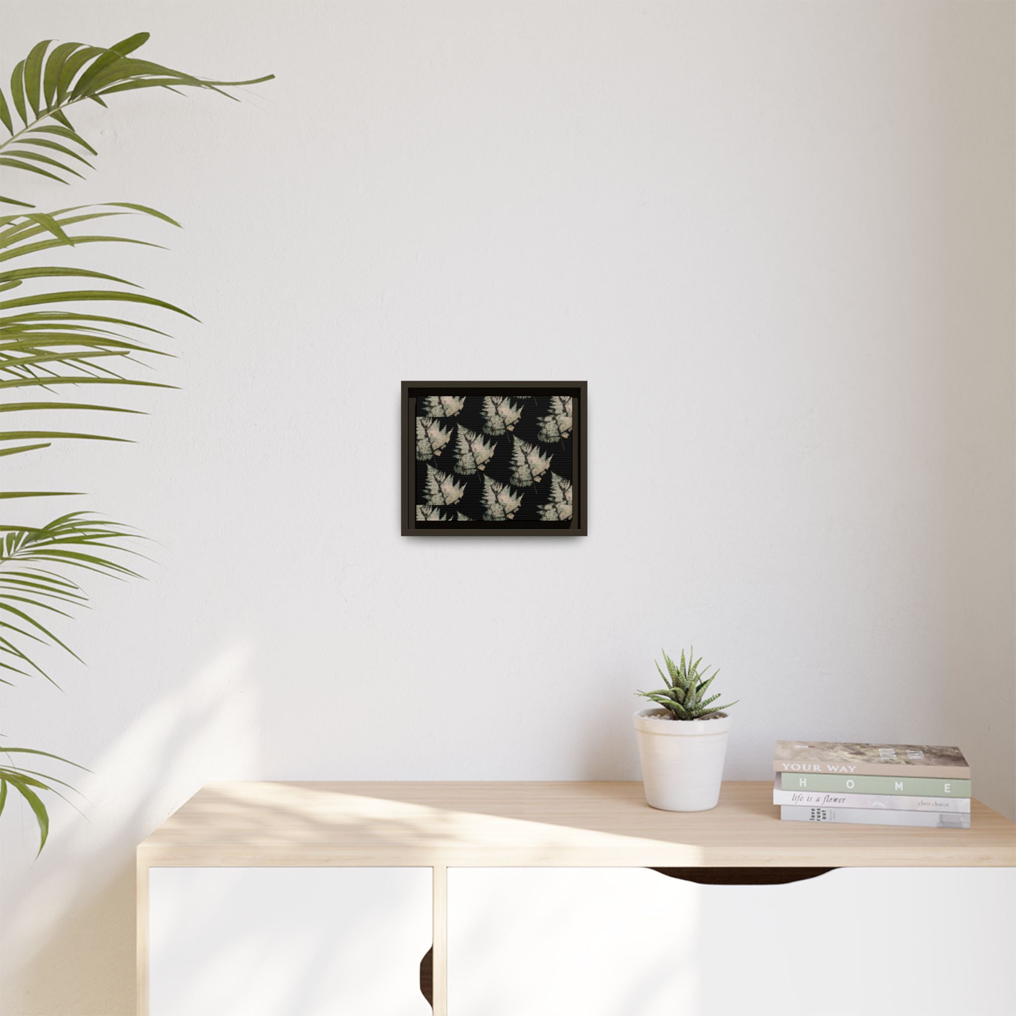 Botanical Fern Matte Canvas Framed Wall Art