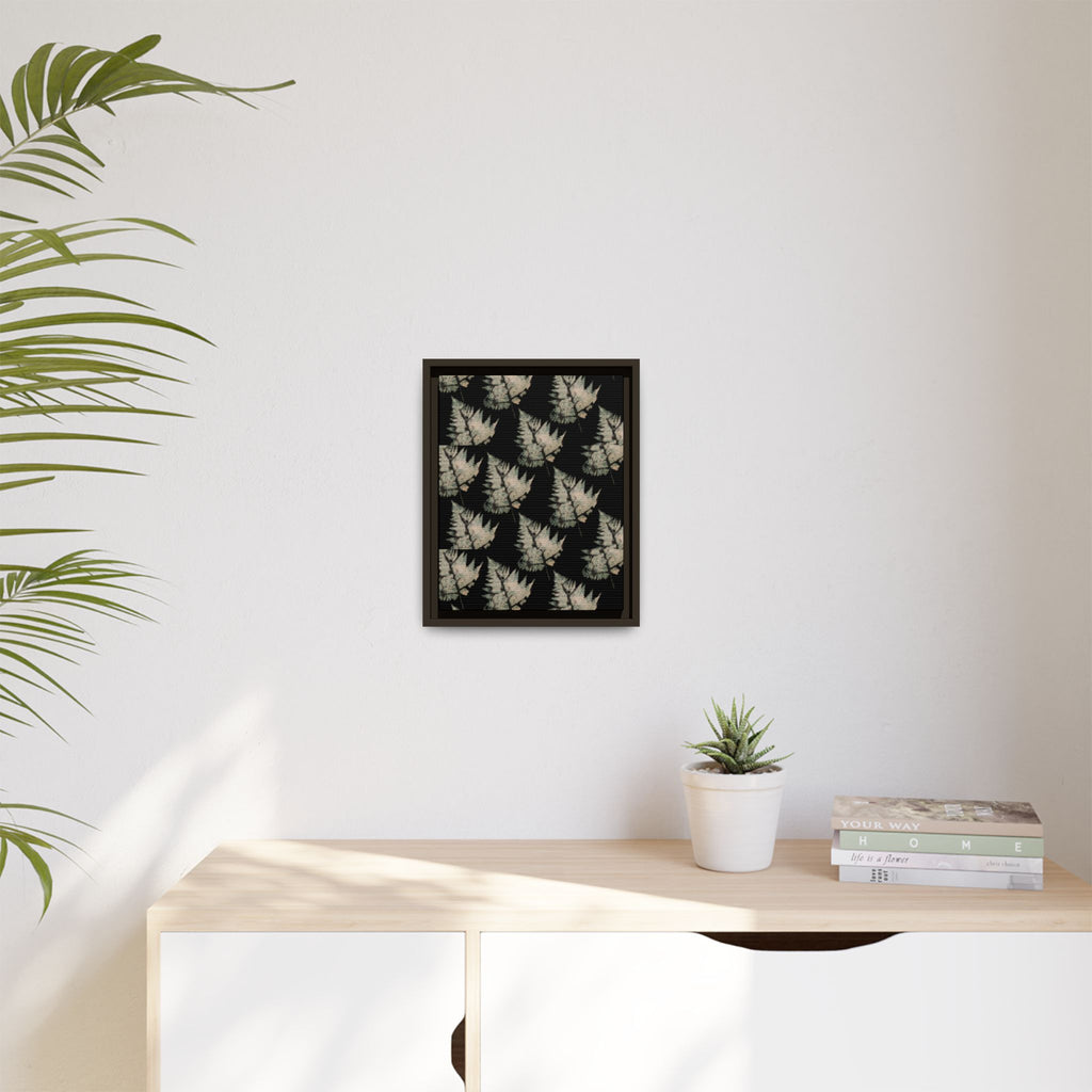 Botanical Fern Matte Canvas Framed Wall Art