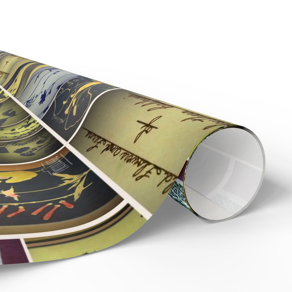 Botanical Collage Wrapping Paper — Vintage Floral Gift Wrap