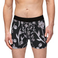 Floral Night Sky Boxers — Black & Pale Pink All-Over Print