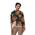 Skull Pattern Lightweight Scarf — Gothic Day of the Dead Fashion Accessory