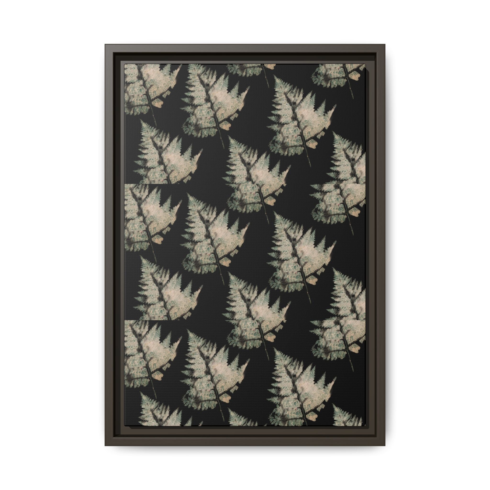 Botanical Fern Matte Canvas Framed Wall Art