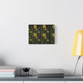 Yellow Wildflower Canvas Wall Art — Stretched Matte Floral Print